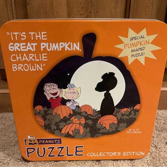 Peanuts It's The Great Pumpkin Charlie Brown 500 Piece Puzzle collectors edition - Picture 1 of 7
